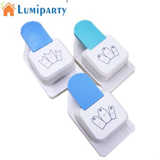 Lumiparty 3-in-1 เครื่องเจาะแท็ก 3 ขนาด 1.5 2 2.5 นิ้ว ขนาดเล็ก สําหรับงานฝีมือ กระดาษ สมุดภาพ Diy