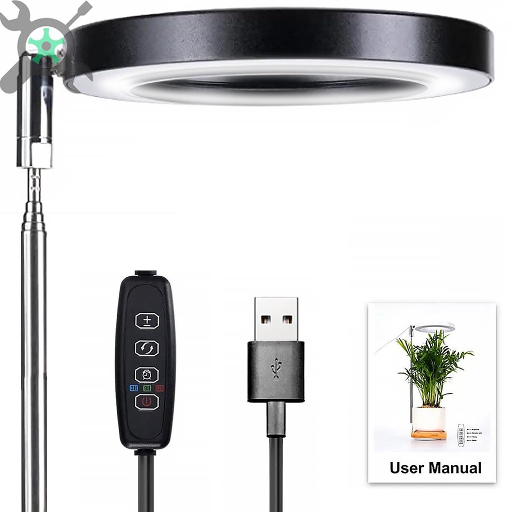 ไฟปลูกต้นไม้ LED 48 ดวง หรี่แสงได้ 3 ตัวจับเวลา 9 ระดับ ปรับความสูงได้ สําหรับปลูกพืชในร่ม ไฟปลูกต้นไม้ ไฟเลี้ยงต้นไม้ LED Grow Light ปลูกต้นไม้ ไฟปลูกต้นไม้ full spectrum ไฟปลุกต้นไม้ ไฟช่วยต้นไม้ตัวเร็ว ปรับความสว่างได้ - รูปที่ 7