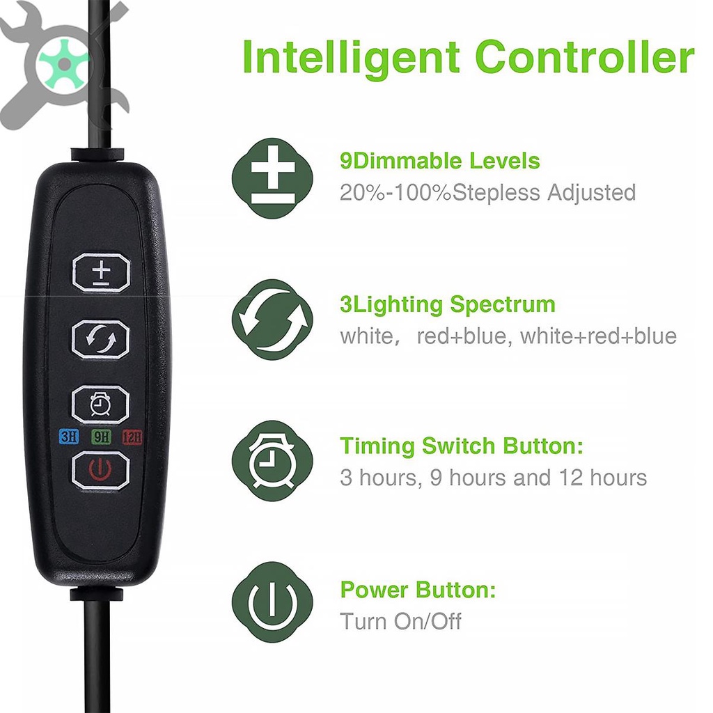 ไฟปลูกต้นไม้ LED 48 ดวง หรี่แสงได้ 3 ตัวจับเวลา 9 ระดับ ปรับความสูงได้ สําหรับปลูกพืชในร่ม ไฟปลูกต้นไม้ ไฟเลี้ยงต้นไม้ LED Grow Light ปลูกต้นไม้ ไฟปลูกต้นไม้ full spectrum ไฟปลุกต้นไม้ ไฟช่วยต้นไม้ตัวเร็ว ปรับความสว่างได้ - รูปที่ 4