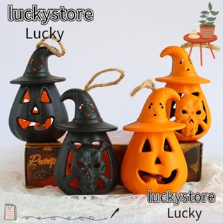 Lucky โคมไฟฟักทองฮาโลวีน ผี กะโหลก DIY สําหรับตกแต่งบ้าน