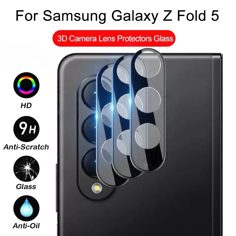 สําหรับ Samsung Galaxy Z Fold 6 5G กระจกนิรภัย Fold3 3D โค้งกล้องเลนส์สําหรับ Galaxy Z Fold7 Fold6 F