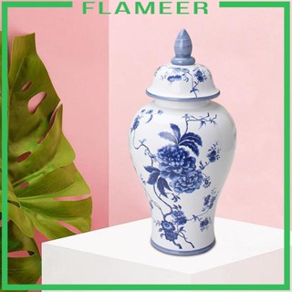 [Flameer] เครื่องเคลือบดินเผา อเนกประสงค์ สีฟ้า และสีขาว สไตล์จีน