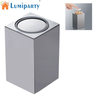 Lumiparty เครื่องจ่ายไม้จิ้มฟันอัตโนมัติ สเตนเลส ทรงสี่เหลี่ยม แบบเปิด สะดวก