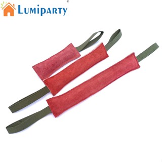 Lumiparty ของเล่นกัด หนังวัว พร้อมเชือกถัก ทนทาน สําหรับสัตว์เลี้ยง สุนัข