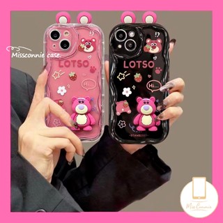 เคสโทรศัพท์มือถือนิ่ม ขอบโค้ง ลายตุ๊กตาหมี สตรอเบอร์รี่ 3D น่ารัก สําหรับ Infinix Smart 5 7 6 6Plus Hot 11 10 9 12 30 8 20 Play Note 12 G96 Hot 8 9 30i 10Lite