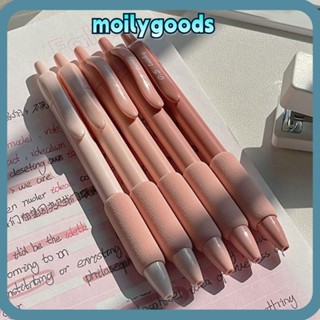 Moilyhd ปากกาลูกลื่น หมึกเจล 0.5 มม. สีดํา คุณภาพสูง สําหรับเขียนขนมปัง ของขวัญนักเรียน 5 ชิ้น