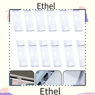 Ethel1 มู่ลี่แนวตั้ง เหล็ก อเนกประสงค์ สีขาว แบบเปลี่ยน สําหรับซ่อมแซมหน้าต่าง สํานักงาน 12 ชิ้น