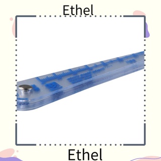 Ethel1 เกจวัดความหนา 13 ใบมีด พลาสติก กว้าง 0.05-1 มม. ทนทาน