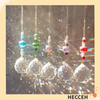 Hecceh จี้ตาข่ายดักฝัน สีรุ้ง สําหรับตกแต่งผ้าม่าน DIY