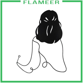 [Flameer] รูปปั้นเด็กผู้หญิง ประดับโบว์ สไตล์อเมริกัน สร้างสรรค์ สําหรับแขวนตกแต่งผนัง