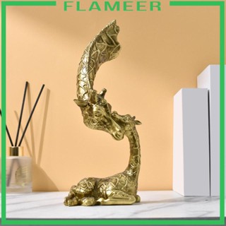 [Flameer] ฟิกเกอร์เรซิ่น รูปยีราฟ สําหรับตั้งโต๊ะ ตู้เสื้อผ้า