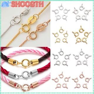 Shoogth เข็มกลัดสปริง เงินแท้ S925 สําหรับทําเครื่องประดับ สร้อยคอ DIY