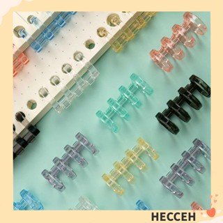 Hecceh ห่วงวงกลม 4 ห่วง สําหรับสมุดโน้ตไดอารี่ แพลนเนอร์ DIY 10 ชิ้น