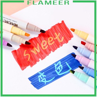 [Flameer] ปากกามาร์กเกอร์ ไฮไลท์ แบบพกพา สําหรับวาดภาพไดอารี่ แพลนเนอร์ เขียนแพลนเนอร์ 12 ชิ้น