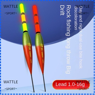 Wattle ทุ่นลอยน้ําอัจฉริยะ เปลี่ยนสีได้ 3 สี 2023 สําหรับตกปลากลางคืน