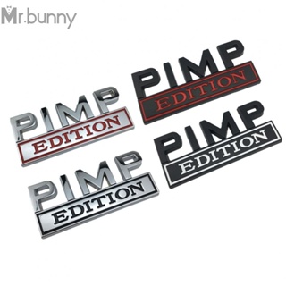 ใหม่ ตราสัญลักษณ์ PIMP EDITION โลหะผสมสังกะสี สีดํา สีเงิน สําหรับรถยนต์ รถบรรทุก Chevy