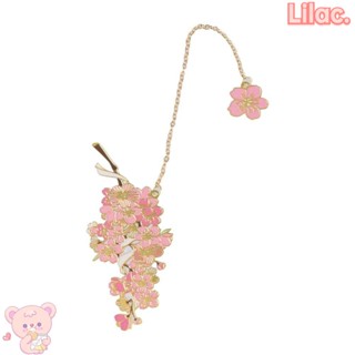 Lilac ที่คั่นหนังสือ แบบโลหะ ประดับพู่ สําหรับโรงเรียน