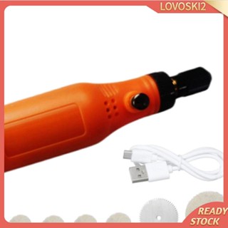 [Lovoski2] ปากกาเราเตอร์ ขนาดเล็ก ชาร์จ USB สําหรับงานไม้ งานฝีมือ DIY