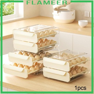 [Flameer] กล่องเก็บไข่ แบบใส จุของได้เยอะ สําหรับตู้กับข้าว ตู้กับข้าว