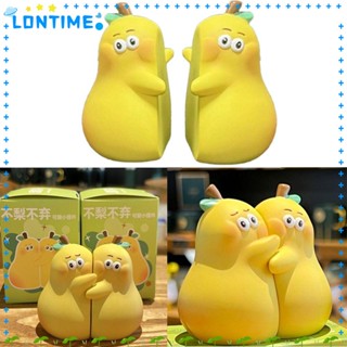 Lontime ตุ๊กตาเรซิ่น รูปการ์ตูนลูกแพร์น่ารัก ขนาดเล็ก แฮนด์เมด สําหรับตกแต่งบ้าน