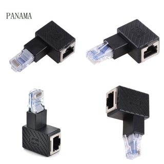 Nama อะแดปเตอร์อีเธอร์เน็ต LAN 8P8C มุมซ้าย 90 องศา สําหรับ Cat 5e 6 ตัวผู้ เป็นตัวเมีย