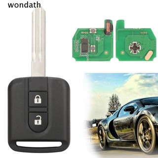 Wonda กุญแจรีโมตรถยนต์ 433MHz 5WK4876 818 2 ปุ่ม ทนทาน สําหรับ Renault Maxity Nissan Qashqai Elgrand X-TRAIL Navara Micro K12