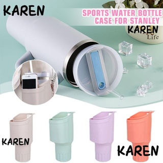 Karen กระเป๋าใส่ขวดน้ํา ซิลิโคน แบบพกพา สําหรับ Quencher Adventure Tumbler Sport 40 ออนซ์