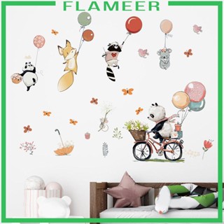 [Flameer] สติกเกอร์ติดผนัง ลายการ์ตูนสัตว์บิน 90X30 ซม. สร้างสรรค์ สําหรับติดตกแต่งห้องเด็ก 2 ชิ้น