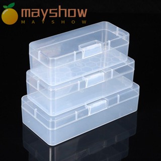 Mayshow กล่องพลาสติกใส ทรงสี่เหลี่ยม ขนาดเล็ก แบบพกพา ทนทาน สําหรับใส่เครื่องประดับ ลูกปัด