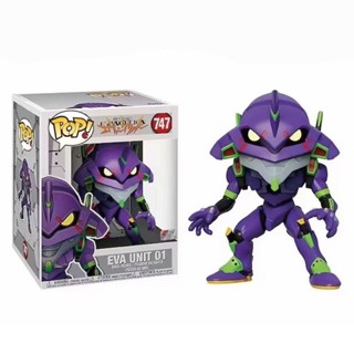 ฟิกเกอร์อนิเมะ Funko POP 747 NEON GENESIS EVANGELION Eva EVANGELION-01 Q Version ของเล่นสําหรับเด็ก