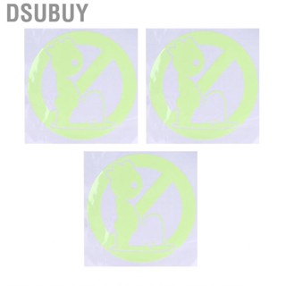 Dsubuy 3 Set Toilet  Luminous Wallpaper PVC Self Adhesive Remind US