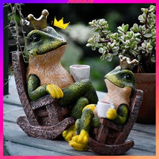 [Predolo2] รูปปั้นเรซิ่น รูปกบน่ารัก สําหรับตกแต่งสวนหลังบ้าน สนามหญ้า