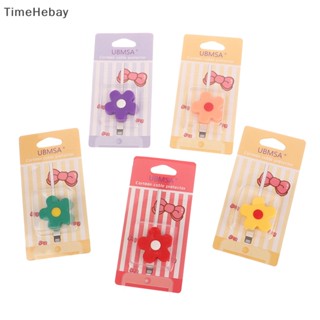 Timehebay ฝาครอบป้องกันสายชาร์จโทรศัพท์ ลายดอกไม้น่ารัก สีแคนดี้ EN