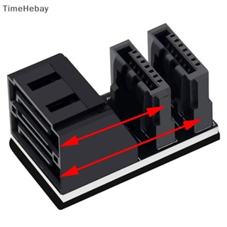 Timehebay อะแดปเตอร์เมนบอร์ด SATA 7Pin ตัวเมีย เป็น 7Pin ตัวผู้ 7Pin สําหรับเดสก์ท็อป SSD HDD EN 1 ชิ้น