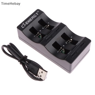 Timehebay ที่ชาร์จ 4 ช่อง 4.2V และอินเตอร์เฟซ USB สําหรับ LIR1220 1632 2032 2025 2016 2450 2477 EN