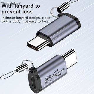 Timehebay อะแดปเตอร์แปลง Usb-C เป็น Micro Usb Mini Usb Type-C ตัวเมีย เป็น Micro Usb ตัวผู้ สําหรับโทรศัพท์มือถือ แท็บเล็ต กล้อง อะแดปเตอร์ชาร์จ EN