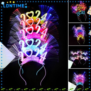 Lontime ที่คาดผมพลาสติก มีไฟ LED สุ่มสี เครื่องประดับผม สําหรับแฟนซี