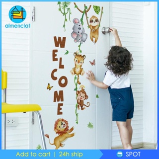 [Almencla1] สติกเกอร์ ลาย Welcome สร้างสรรค์ DIY สําหรับติดตกแต่งผนังห้องนอน ห้องเรียน