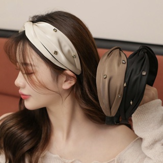 ที่คาดผมประดับเพชรหมุดผ้าซาตินย้อนยุคฝรั่งเศสสําหรับเด็กผู้ห…