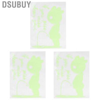 Dsubuy 3pcs Luminous  Cute Pattern  Self Adhesive DIY Art Decals Hot