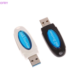 Of 2 In 1 อะแดปเตอร์การ์ดรีดเดอร์ USB 3.1 SD TF USB 2.0 สําหรับคอมพิวเตอร์ แล็ปท็อป RY 1 ชิ้น