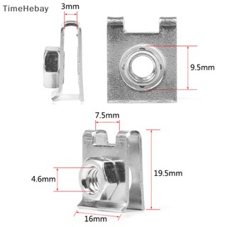 Timehebay หมุดสกรูยึดป้ายทะเบียนรถยนต์ 6 มม. 10 ชิ้น