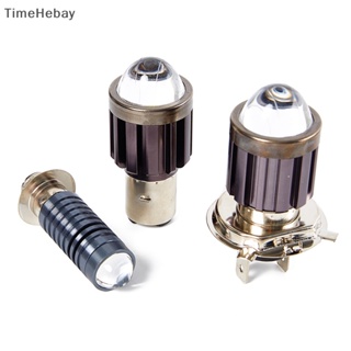 Timehebay หลอดไฟหน้ารถจักรยานยนต์ H4 BA20D Led Hi Lo Beam 3000K 6000K 1 ชิ้น