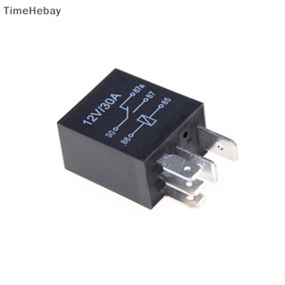 Timehebay รีเลย์ DC 12V 5 Pins 30A เปลี่ยนยานยนต์ สําหรับรถยนต์ จักรยาน