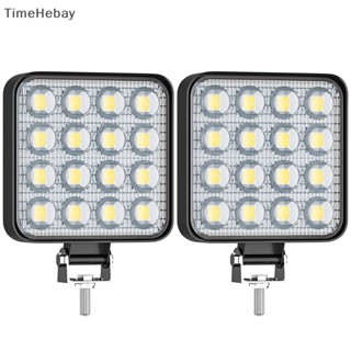 Timehebay หลอดไฟ LED 48 W DC 12 24 โวลต์ 6000K สีขาว สําหรับรถยนต์ รถบรรทุก