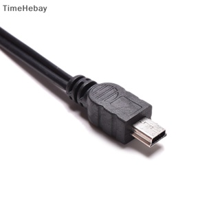 Timehebay สายเคเบิลเชื่อมต่อแจ็คเสียง 3.5 มม. USB เป็น Mini USB สําหรับลําโพง Mp3/4 EN