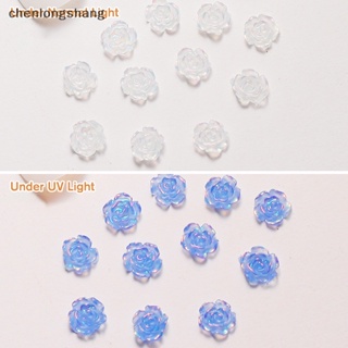 Chenlongshang ดอกคามิเลียเรซิ่น 3D 4 สี สําหรับตกแต่งเล็บ 50 ชิ้น