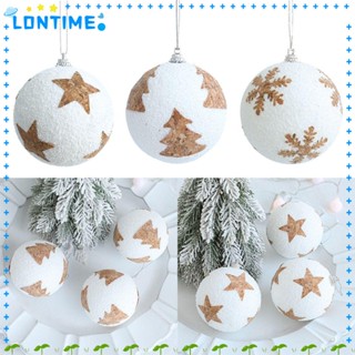 Lontime จี้ลูกบอล DIY สําหรับตกแต่งบ้าน ต้นคริสต์มาส 2 ชิ้น