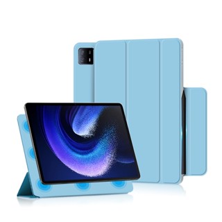 เคสหนัง Pu ฝาพับอัจฉริยะ พร้อมหัวเข็มขัดแม่เหล็ก สําหรับ Xiaomi Pad 6 Max 14 นิ้ว 2023