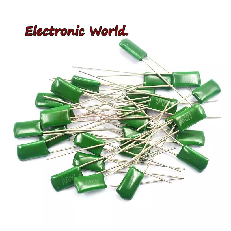 ตัวเก็บประจุฟิล์มโพลีเอสเตอร์ 630V 1nF 1.5nF 10nF 22nF 33nF 47nF 2J102J 2J152J 2J222J 2J472J 2J682J 